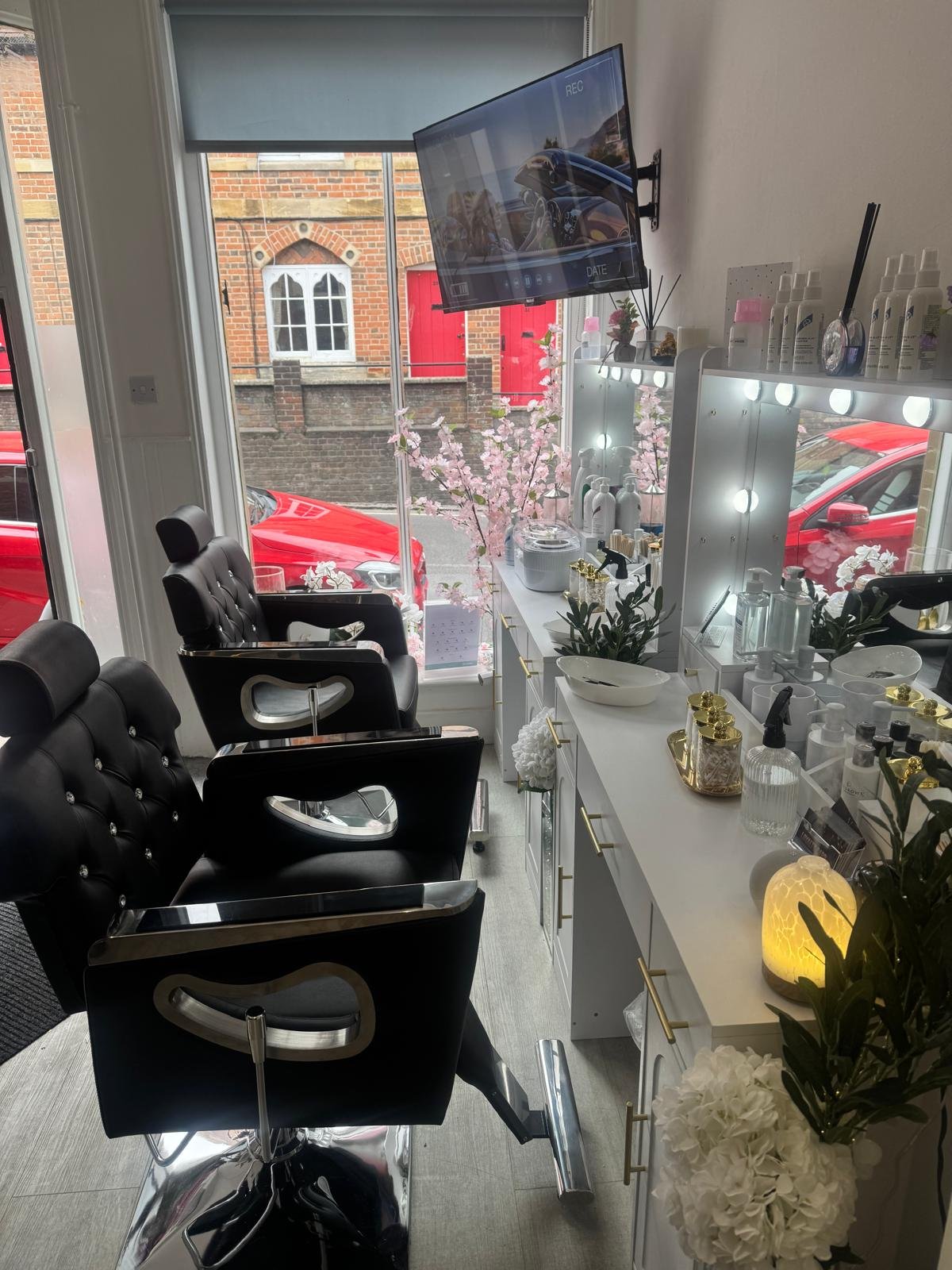 Treatment workstations inside MJ Beauty & Brows