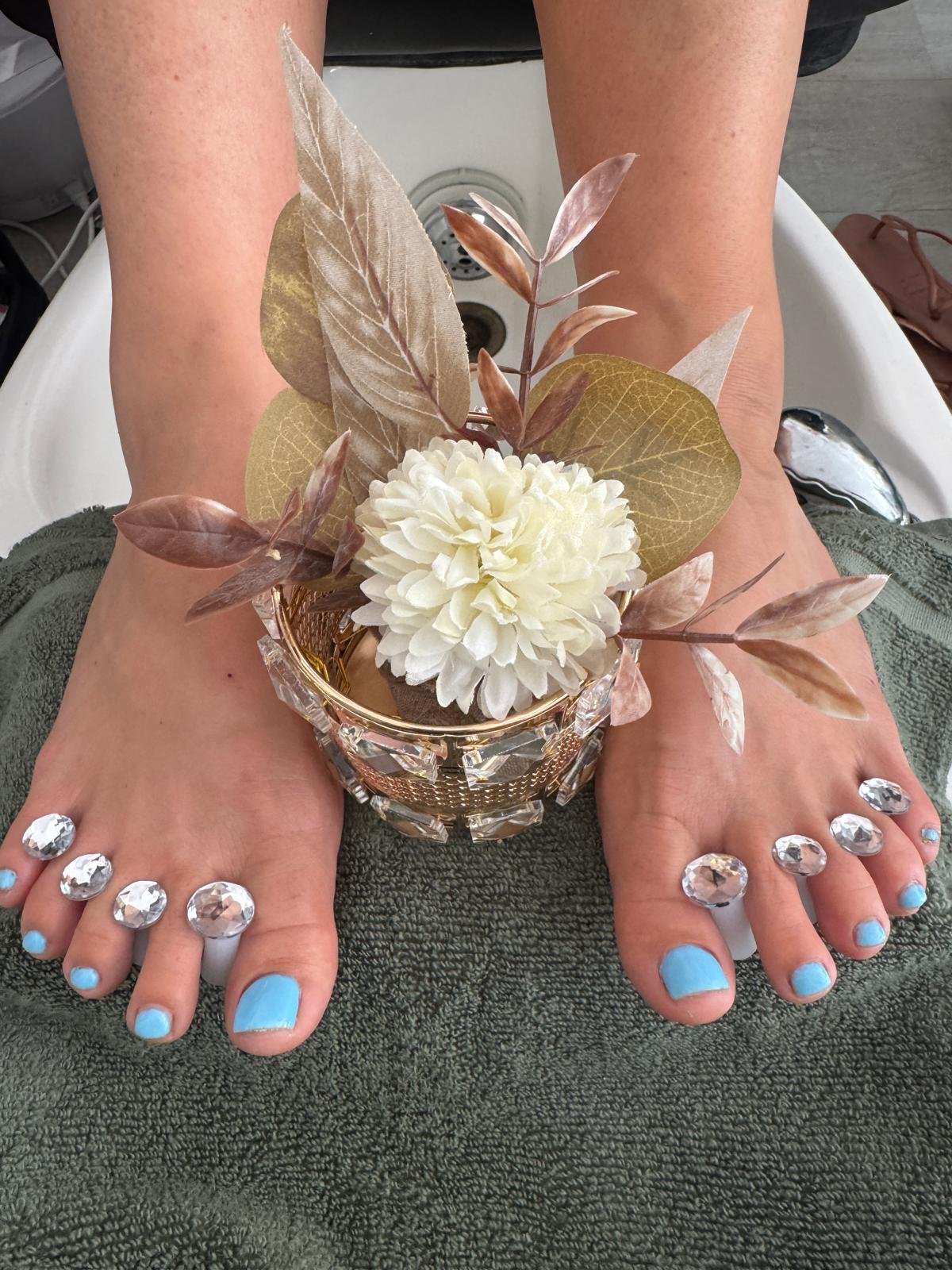 Professional pedicure treatment at MJ Beauty & Brows in Wantage